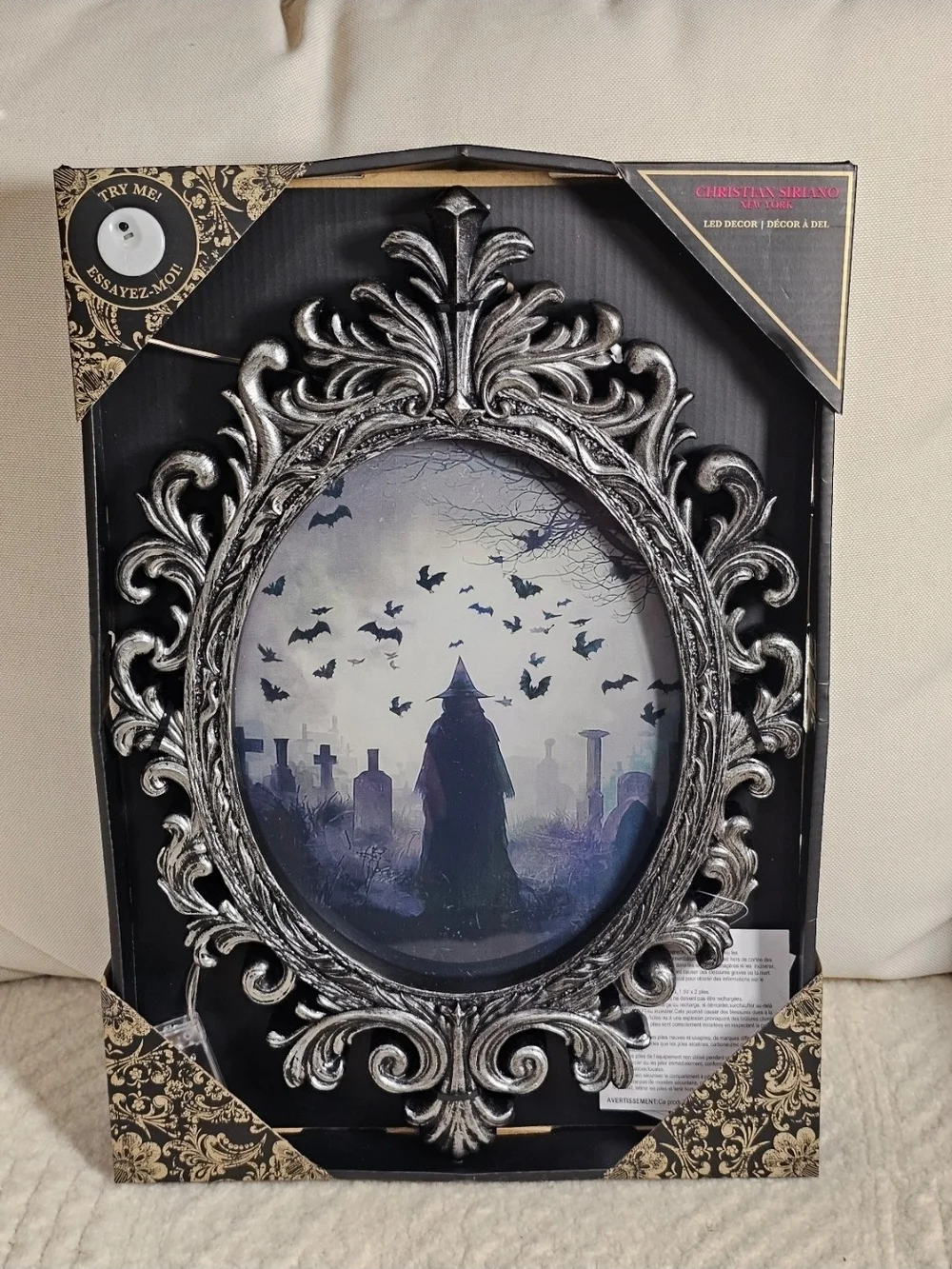 Christian Siriano ornate silver